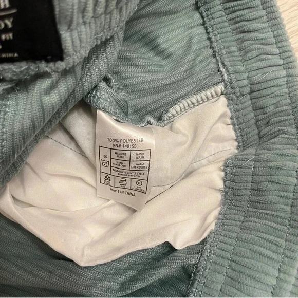 Triumph Tragedy Standard Fit Blue Corduroy Drawstring Pull On Skate Pants Size S - Picture 4 of 10